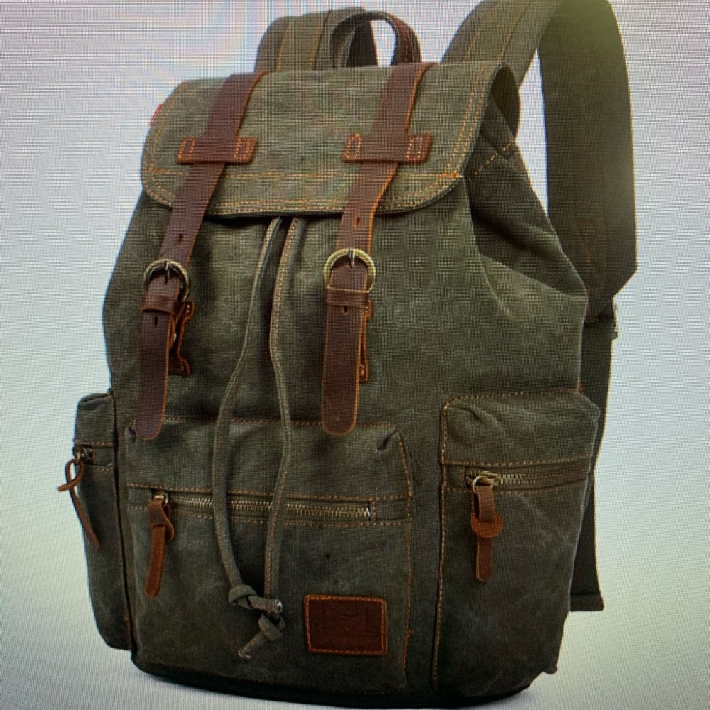 Canvas backpack